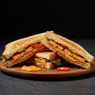 Paneer Peri Peri Cheese Grill Sandwich